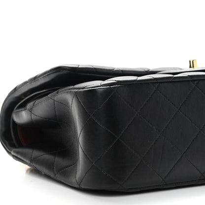 Chanel Lambskin Quilted Jumbo Double Flap Black 8 of 11