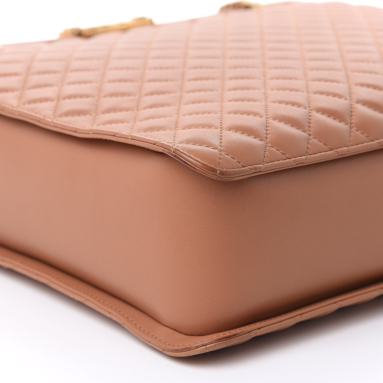 Chanel Calfskin Quilted Large Boy Tote Camel 8 of 15