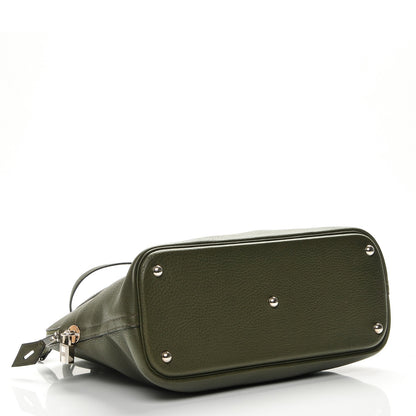 Hermes Taurillon Clemence Bolide 35 Vert Olive 4 of 6