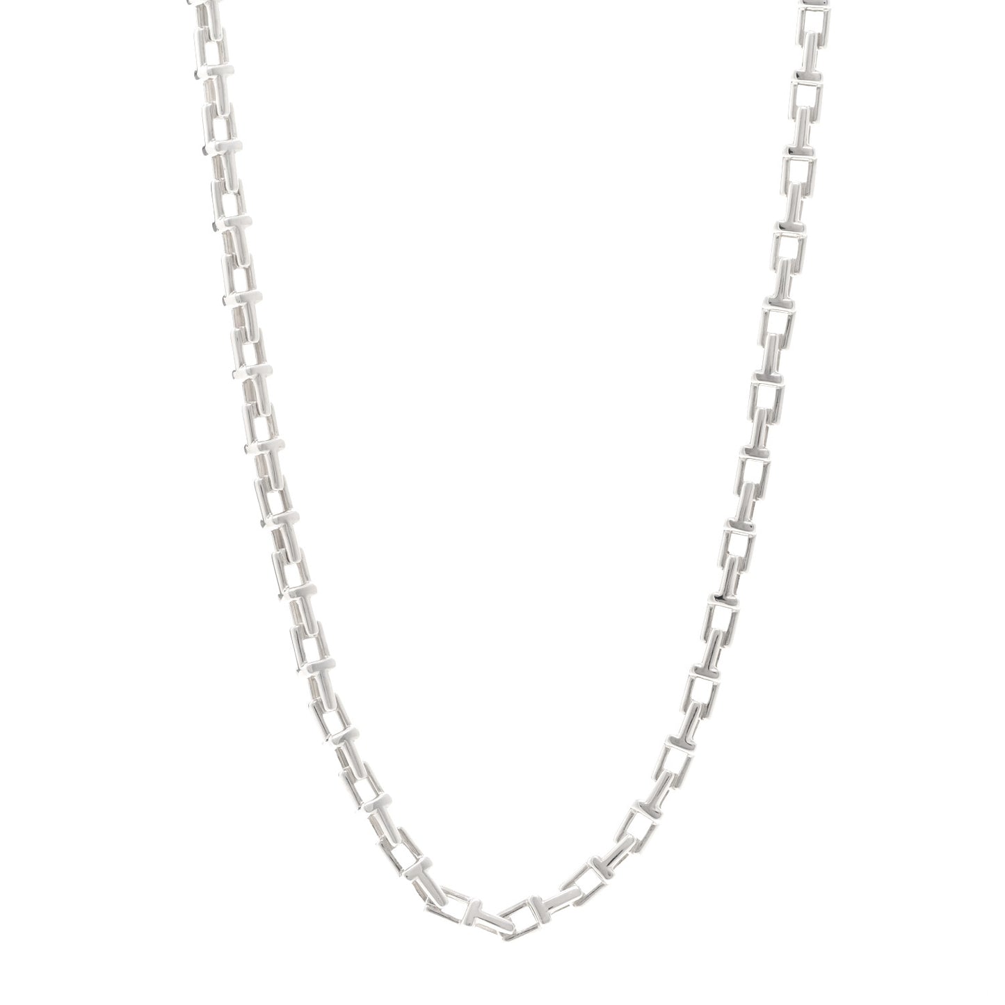Sterling Silver T Narrow Chain Necklace