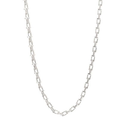 Tiffany Sterling Silver T Narrow Chain Necklace 1 of 5