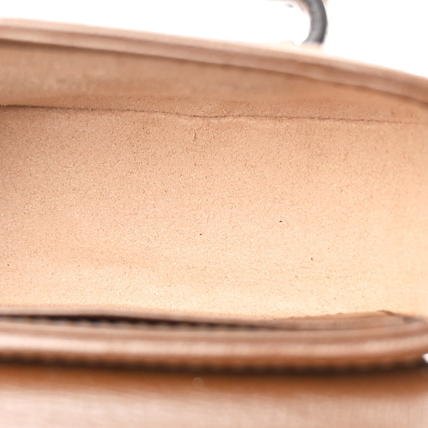 GG Supreme Monogram Azalea Calfskin Web Horsebit 1955 Wallet On Strap Beige Ebony Brown Sugar