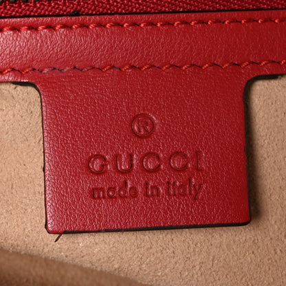 Gucci Calfskin Matelasse Small GG Marmont Shoulder Bag Hibiscus Red 6 of 10