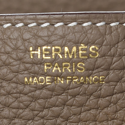 Hermes Taurillon Clemence Lindy 30 Etoupe 8 of 10