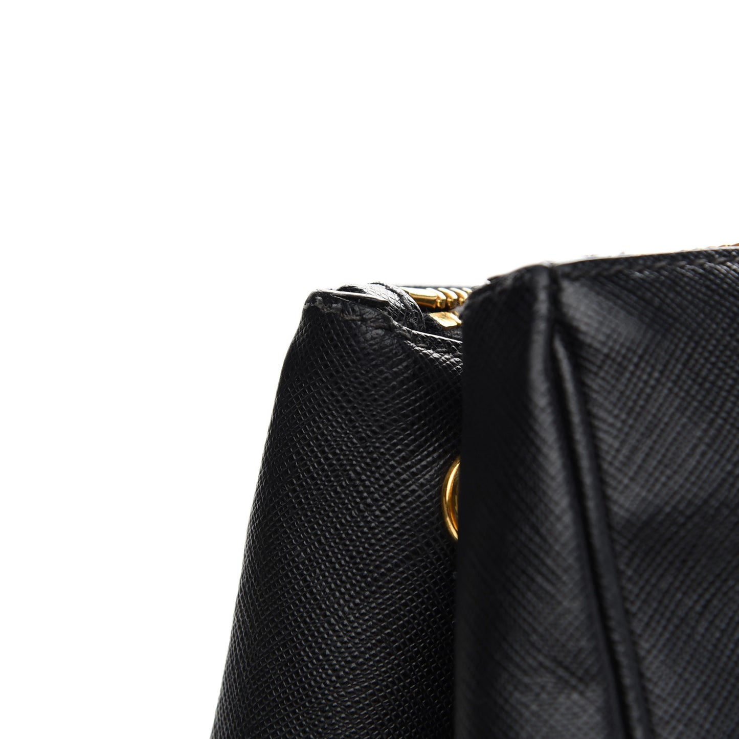 Saffiano Large Galleria Double Zip Tote Black
