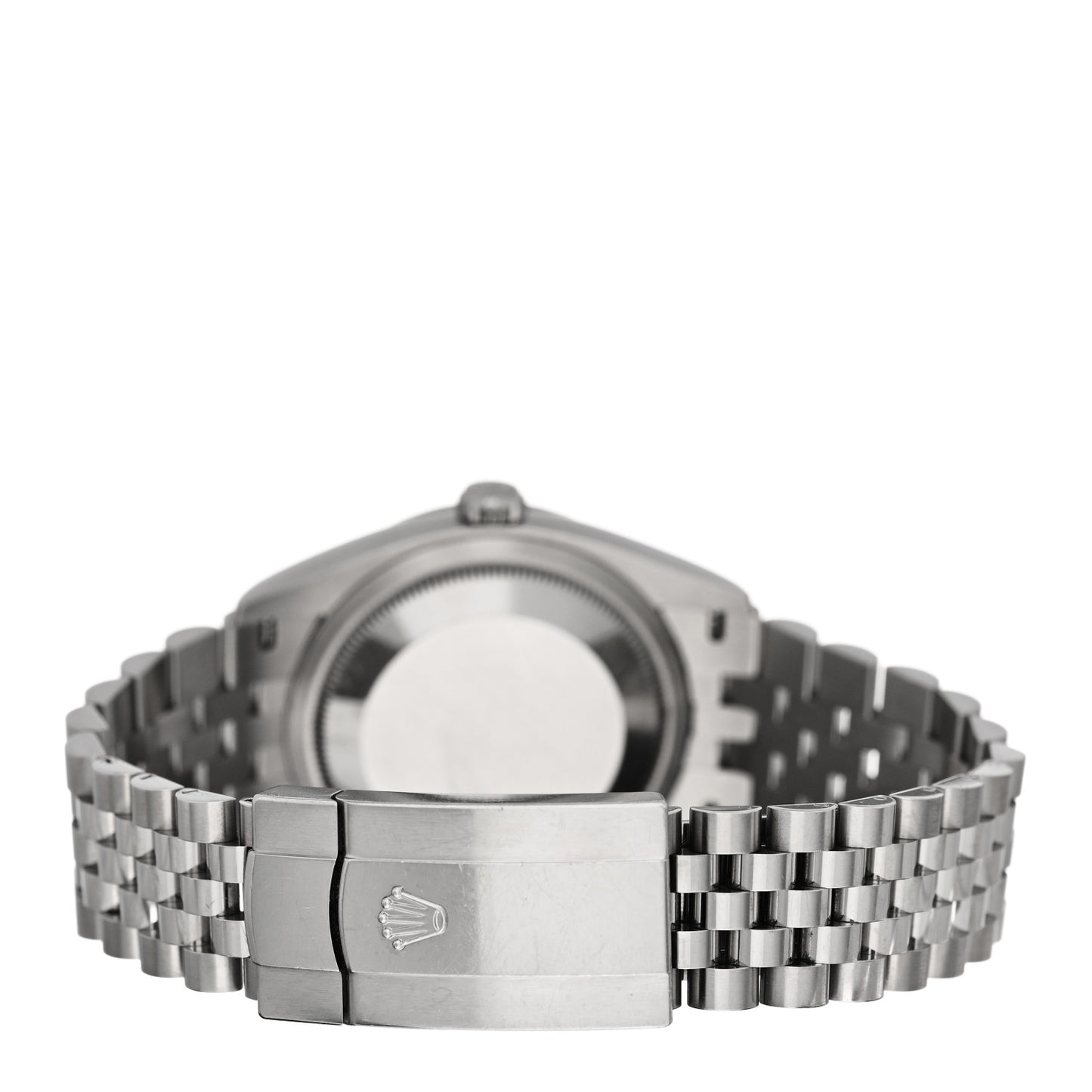 Stainless Steel 18K White Gold 36mm Oyster Perpetual Datejust Watch Bright Black 126234