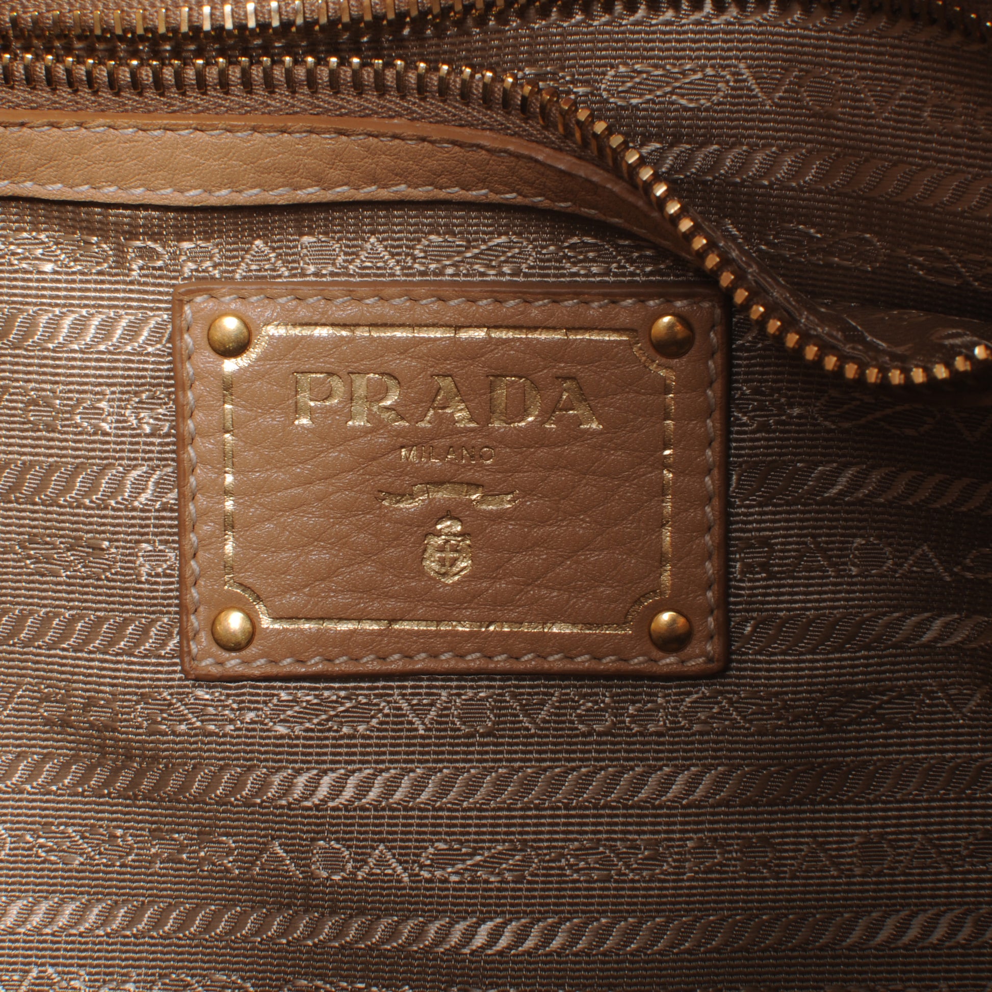 Prada Vitello Daino Bag Sughero 7 of 9