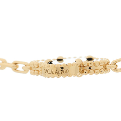 Van Cleef & Arpels 18K Yellow Gold Black Onyx 10 Motifs Vintage Alhambra Necklace 5 of 7