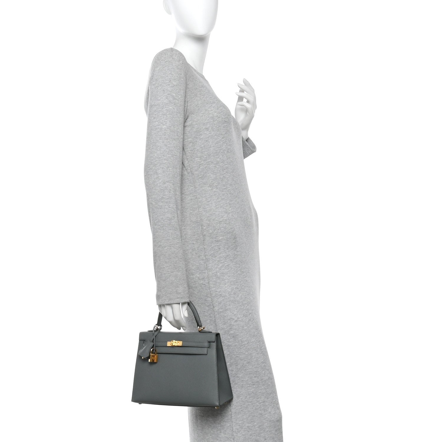 Hermes Epsom Kelly Sellier 25 Vert Amande 2 of 11