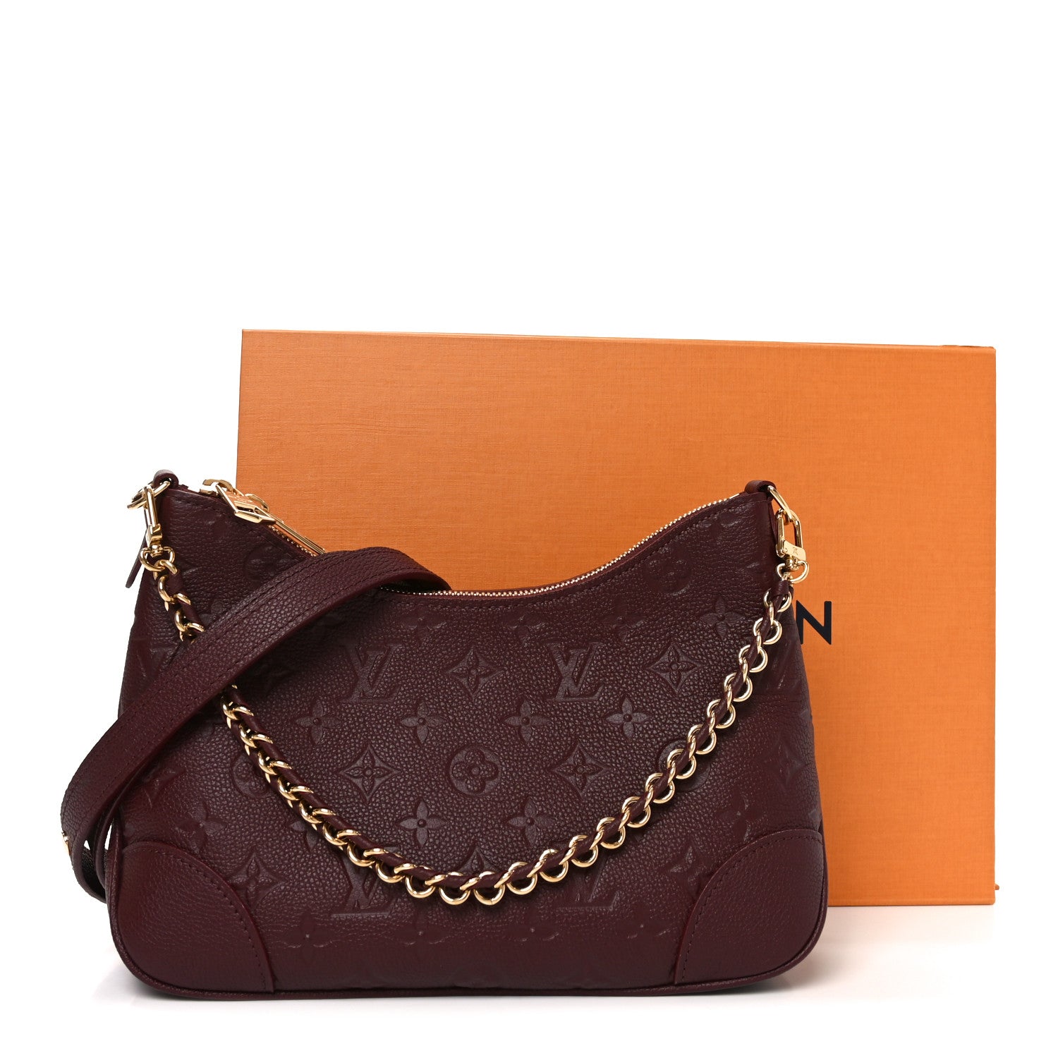 Louis Vuitton Empreinte Monogram Boulogne NM PM Grenat 10 of 10