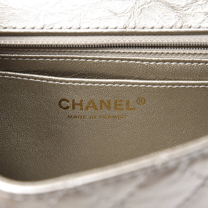Chanel Aged Calfskin Quilted 2.55 Reissue Mini Flap Light Gold 7 of 10