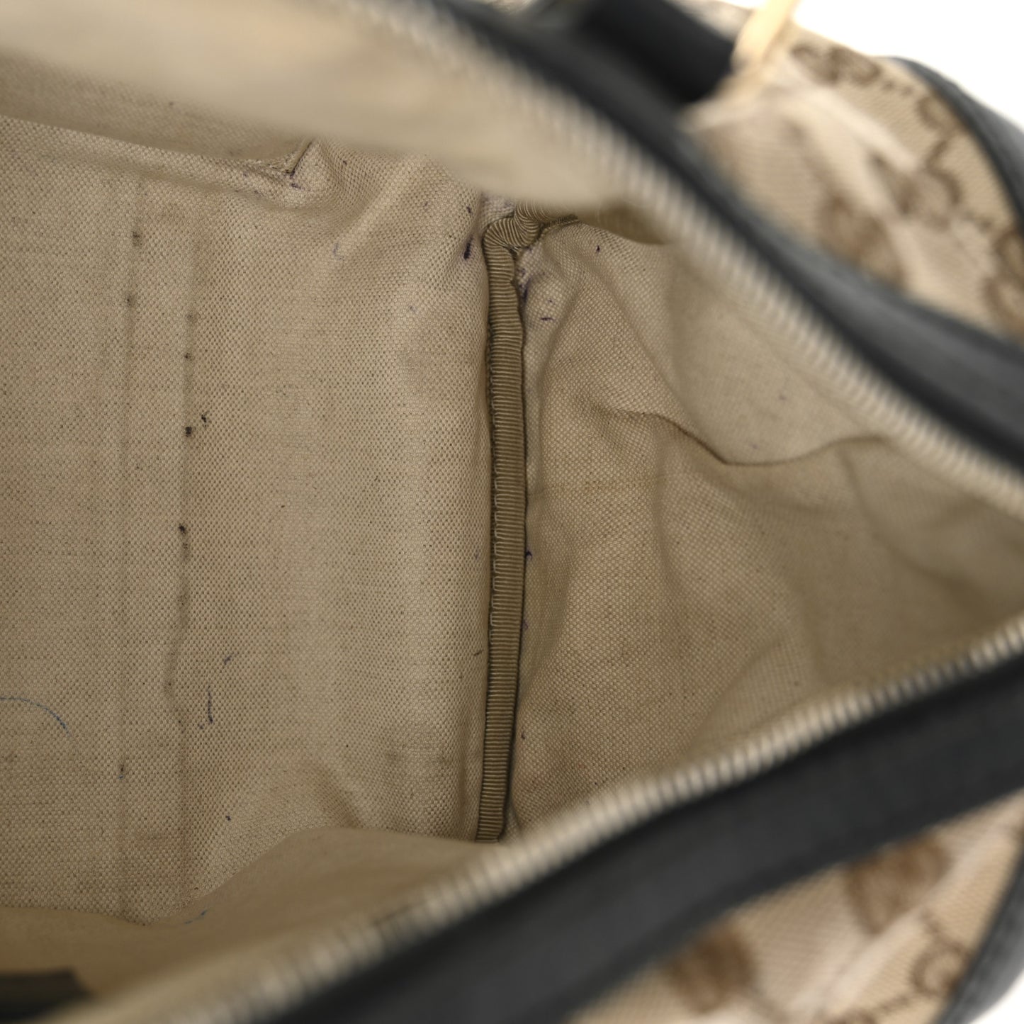 Monogram Selleria Calfskin Vintage Web Medium Boston Beige Ebony Cocoa