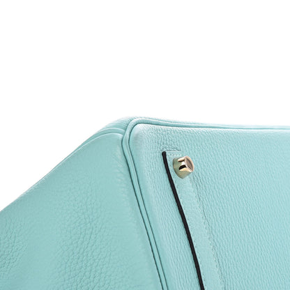 Hermes Togo Birkin 35 Bleu Atoll 26 of 37