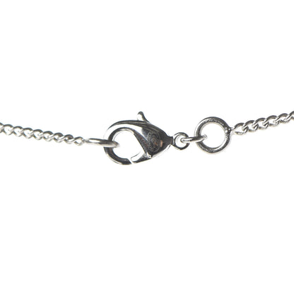 Chanel Enamel CC Drop Necklace Silver 6 of 7