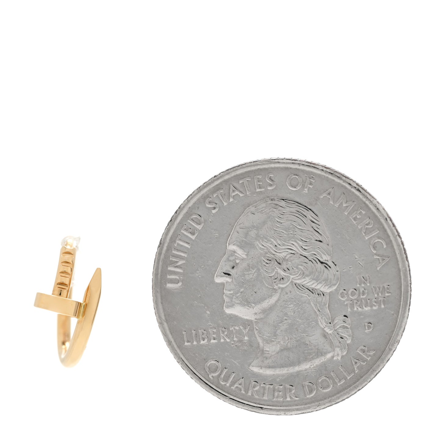 18K Yellow Gold Juste Un Clou Single Hoop Earring