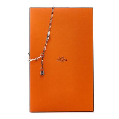 Hermes Sterling Silver Kelly Chaine Lariat Necklace 6 of 6