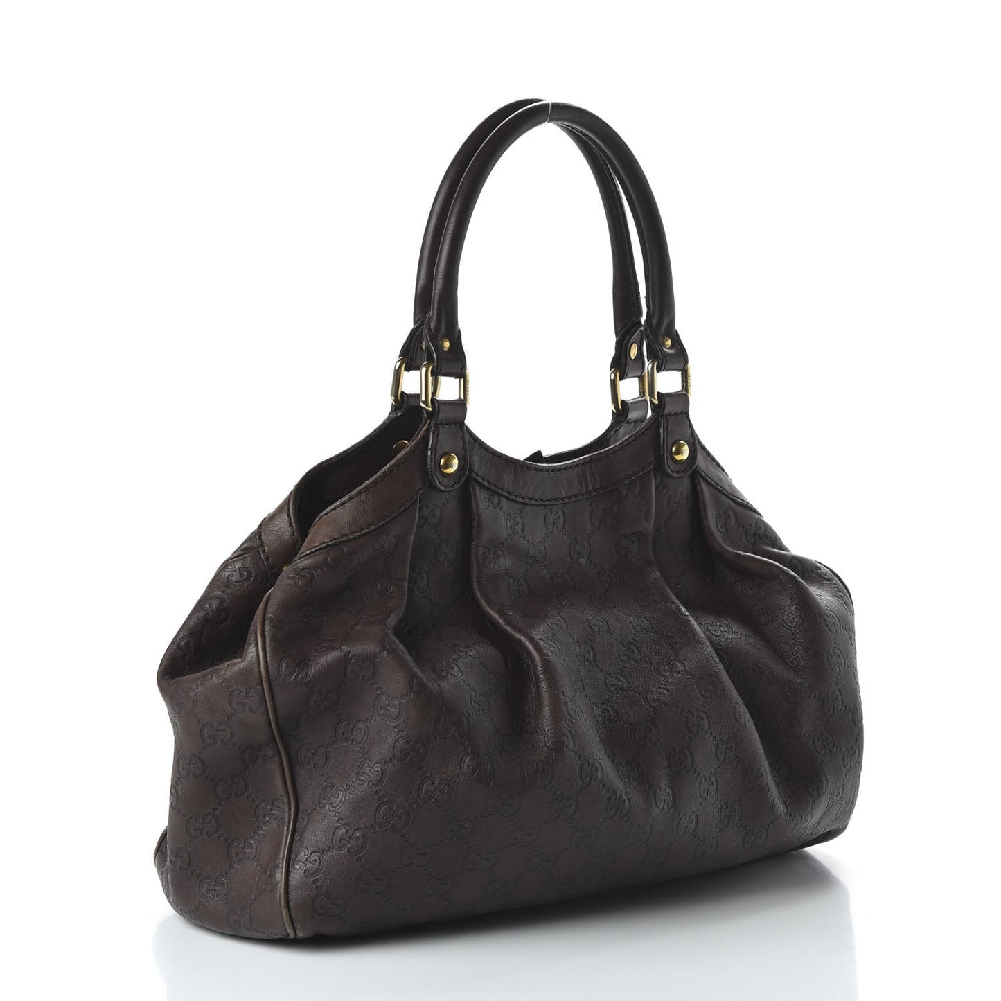 Guccissima Medium Sukey Tote Chocolate