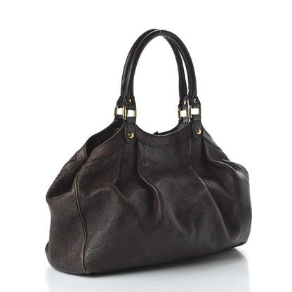 Gucci Guccissima Medium Sukey Tote Chocolate 2 of 9