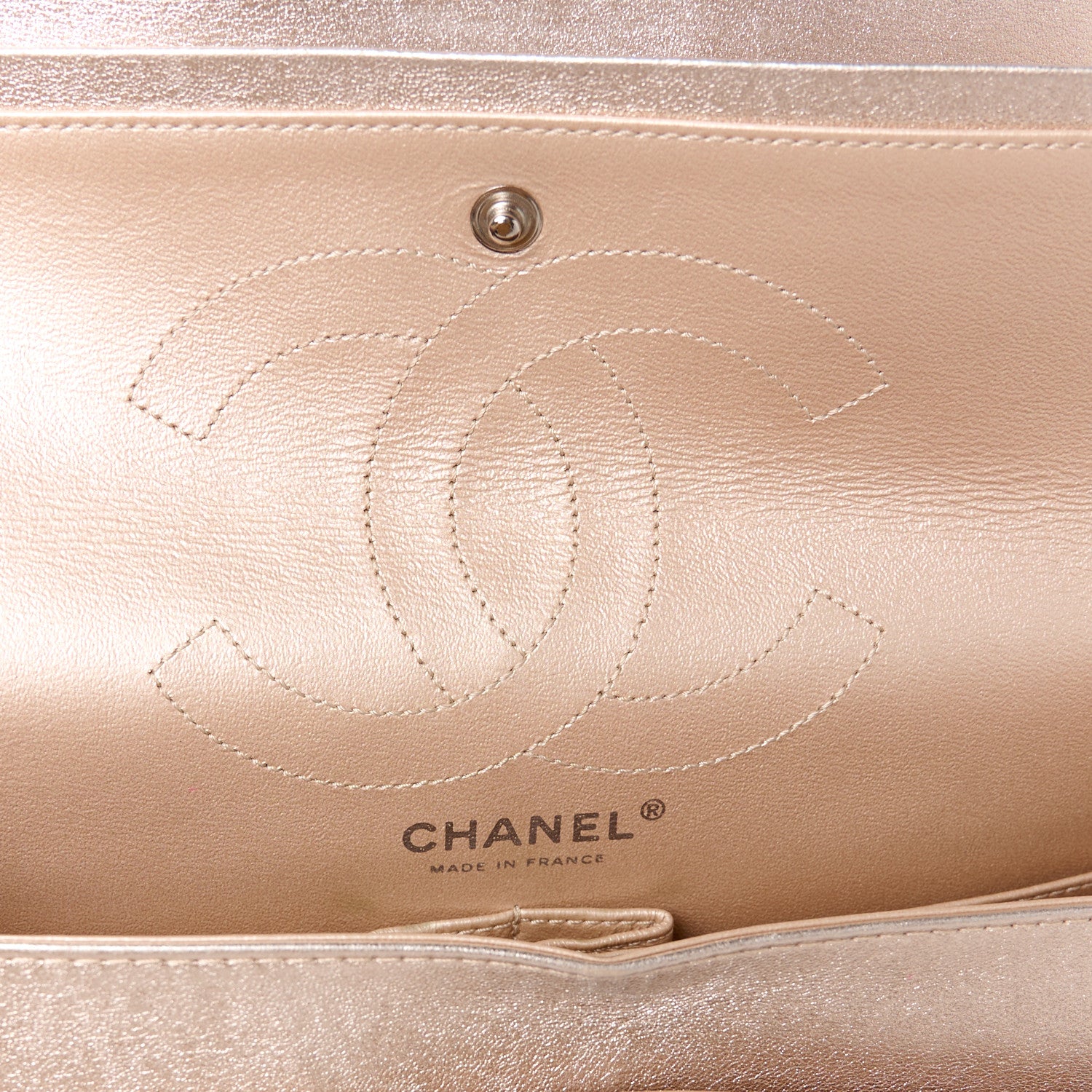 Chanel Metallic Aged Calfskin Quilted 2.55 Reissue 226 Flap Light Pink 6 of 10