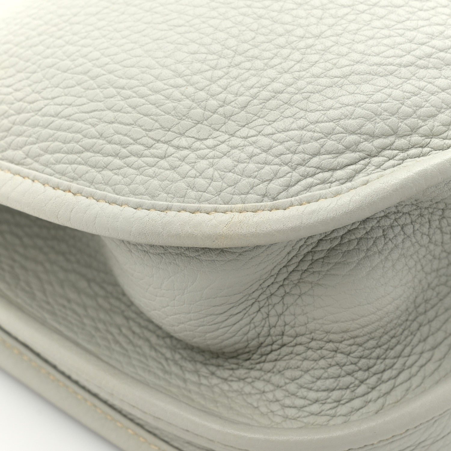 Hermes Taurillon Clemence Amazone Evelyne III GM Gris Perle Bleu Lin 9 of 11