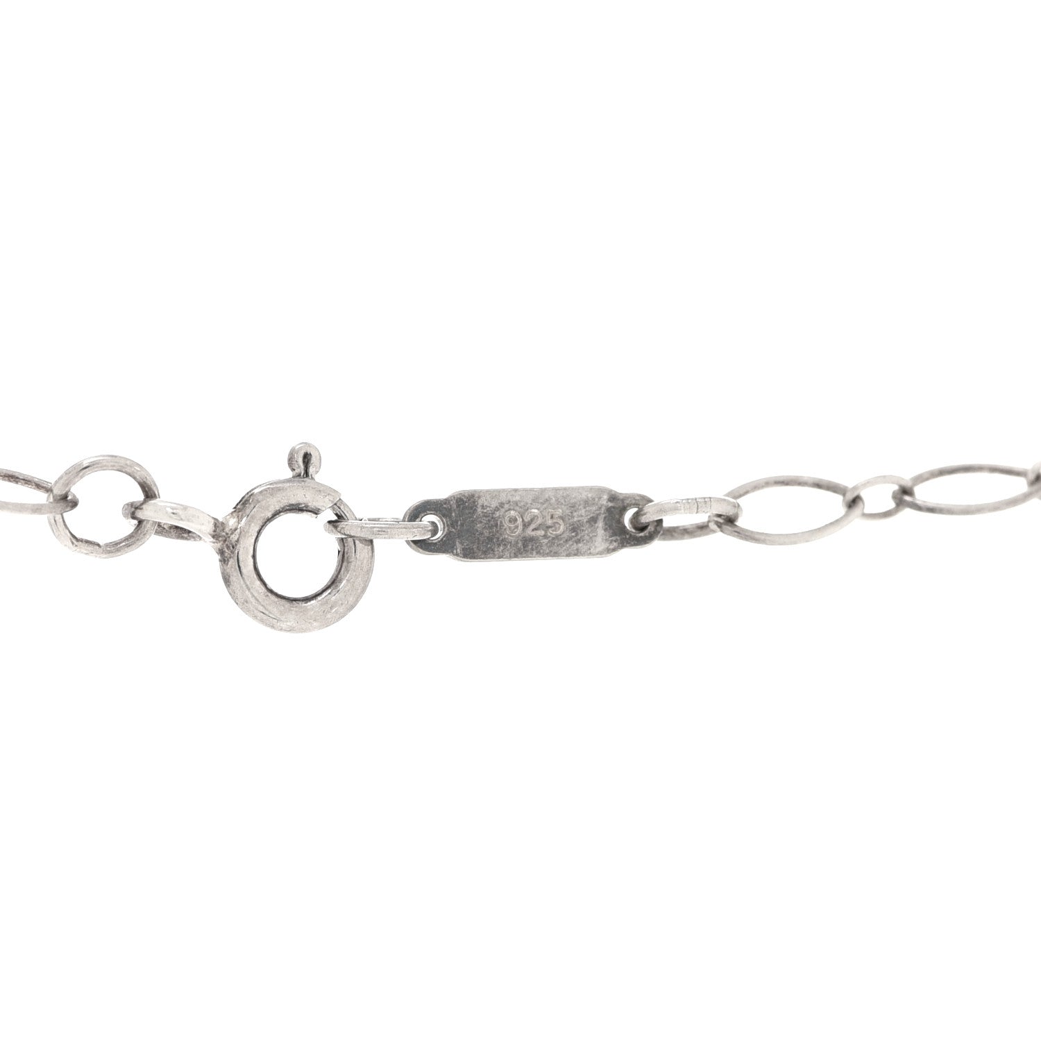 Tiffany Sterling Silver Mini Heart Key Pendant Necklace 5 of 6