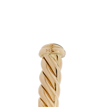 David Yurman 18K Yellow Gold 4mm Cablespira Bracelet 4 of 4