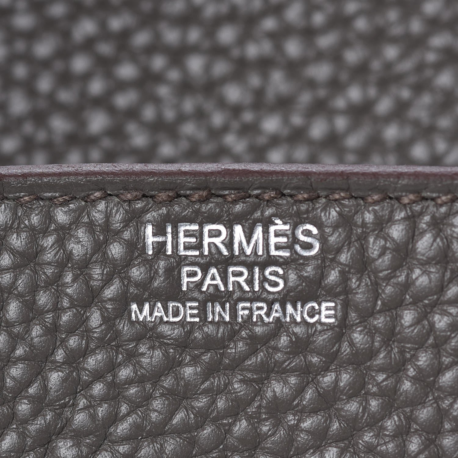 Hermes Taurillon Clemence Birkin 30 Etain 12 of 33