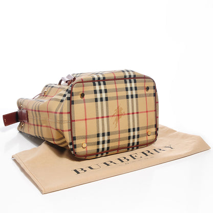 Burberry Haymarket Check Drawstring Bucket Bag 4 of 7