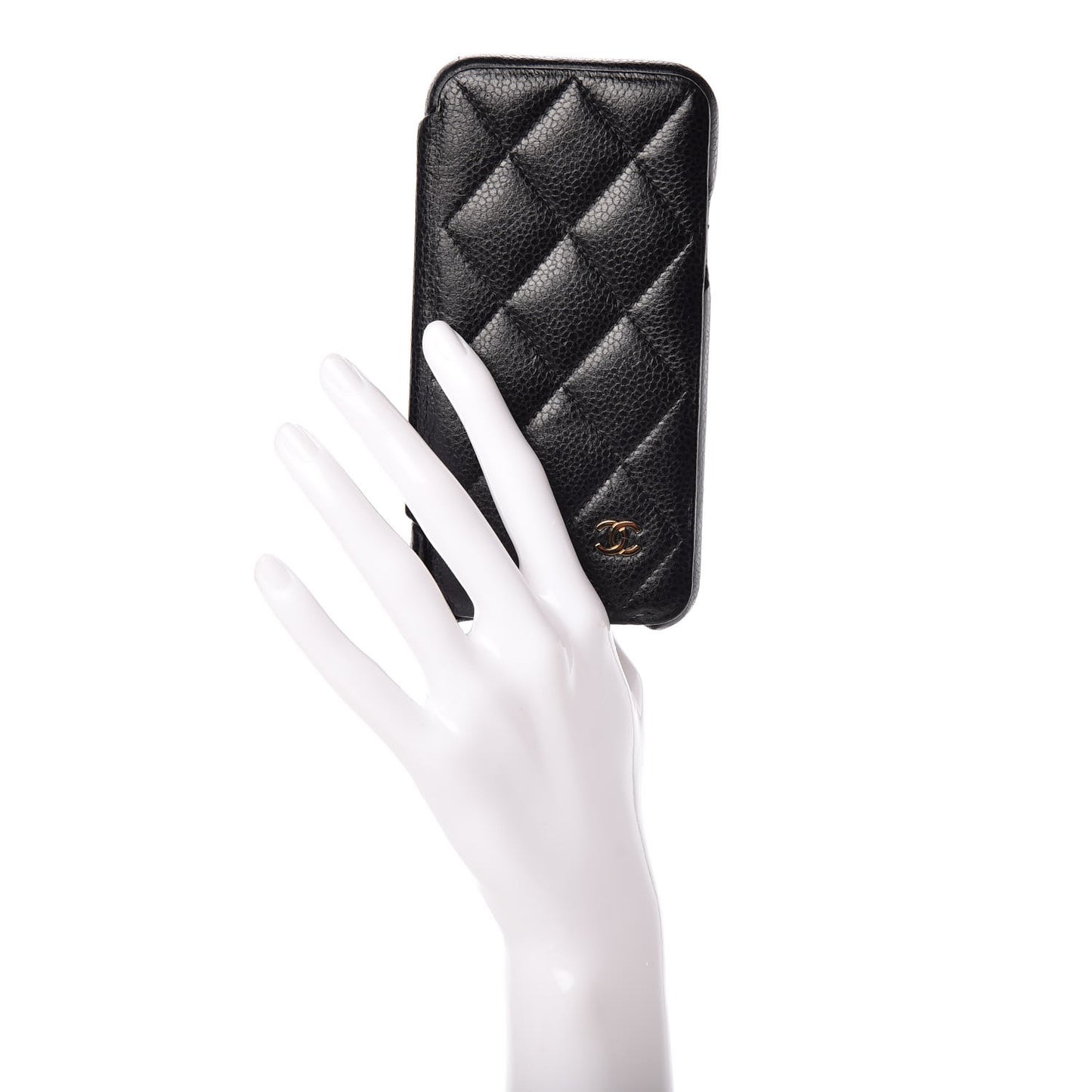 Caviar Quilted iPhone X Case Black