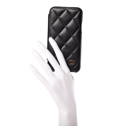 Chanel Caviar Quilted iPhone X Case Black 2 of 17