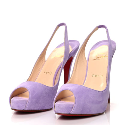Christian Louboutin Suede No Prive 120 Pumps 37.5 Purple 3 of 7