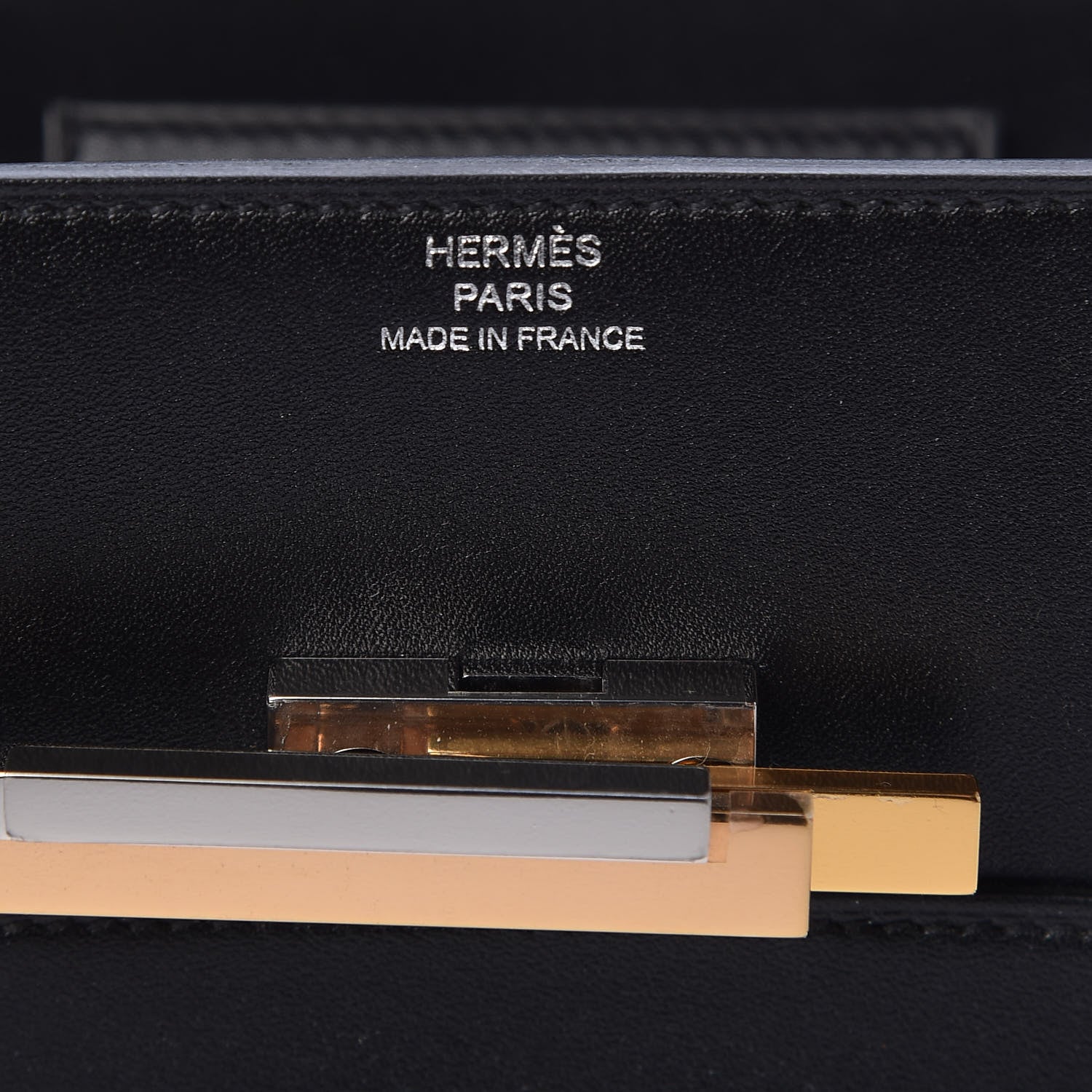 Hermes Villandry Calfskin Mini Cinhetic Wallet Black 6 of 9
