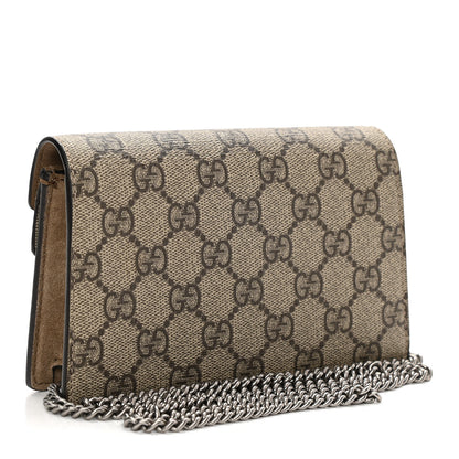 Gucci GG Supreme Monogram Super Mini Dionysus Shoulder Bag Taupe 3 of 10