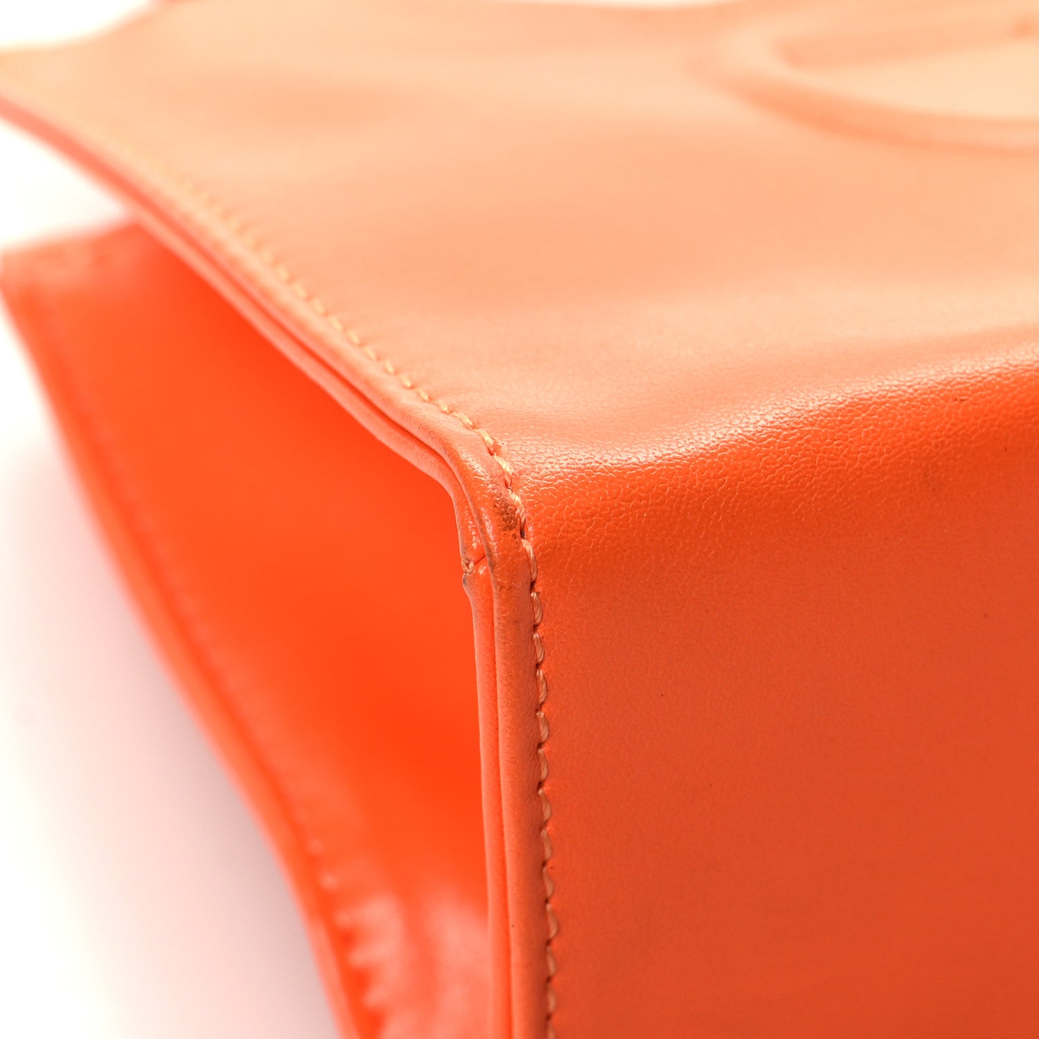 Telfar Vegan Leather Small Shopping Bag Orange 8 of 13