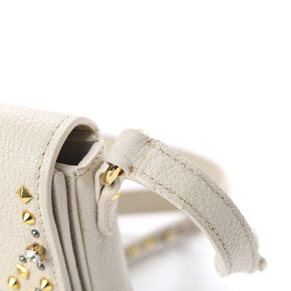 Miu Miu Madras Jeweled Crossbody Bag White 10 of 11