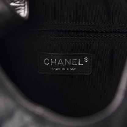 Chanel Aged Calfskin Quilted Coco Supple Hobo Black 8 of 10
