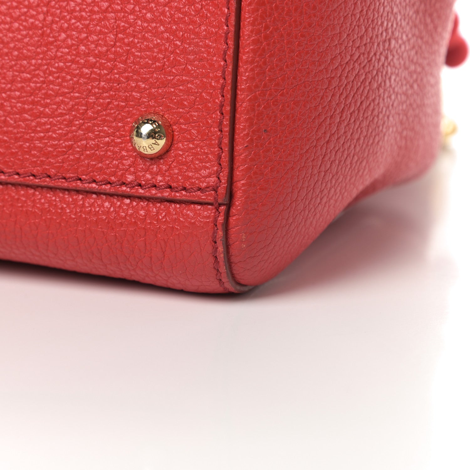 Dolce & Gabbana Calfskin Embellished Medium Miss Sicily Satchel Red 10 of 15