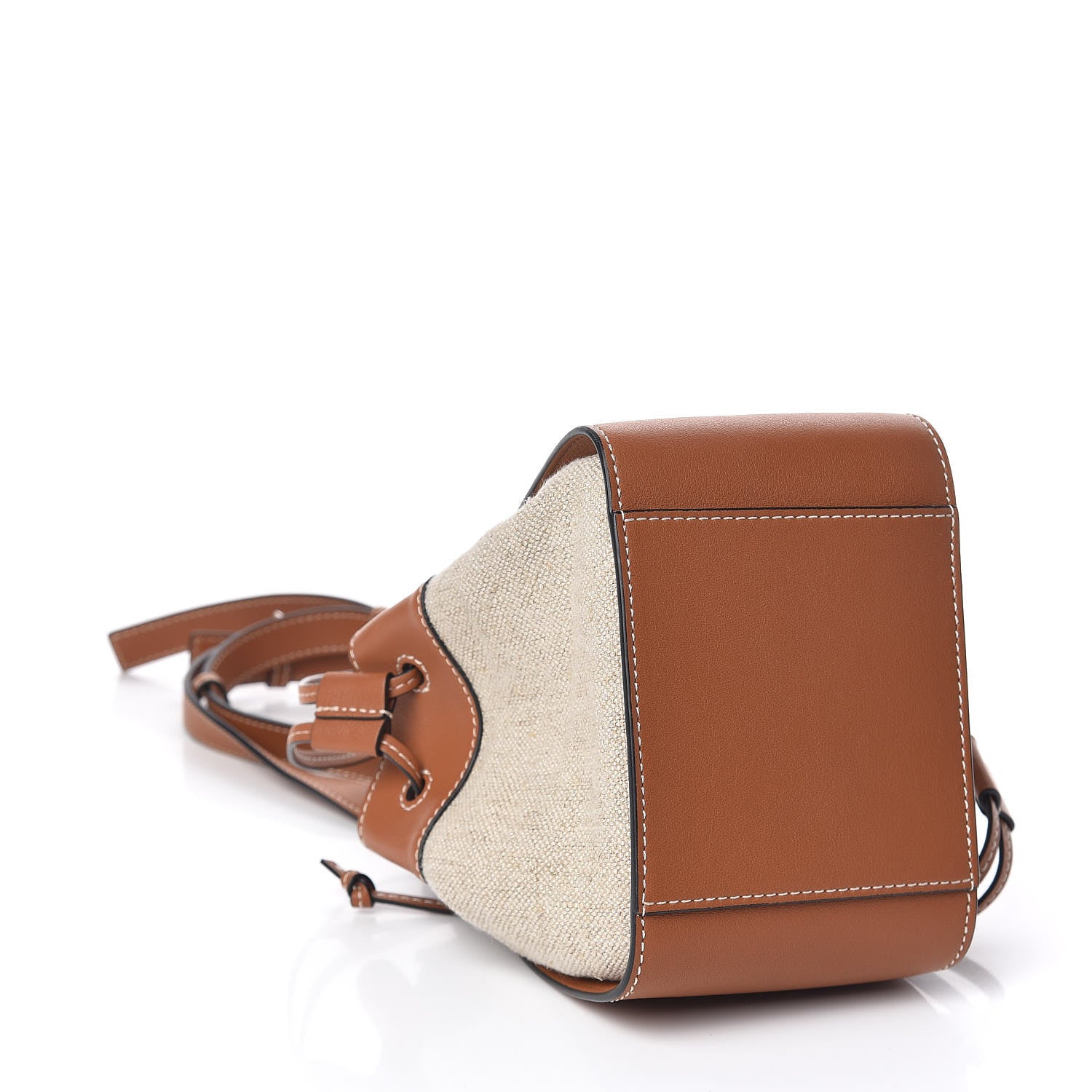 Loewe Calfskin Canvas Mini Hammock Shoulder Bag Natural Tan 4 of 8