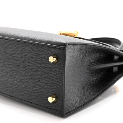 Hermes Epsom Kelly Sellier 25 Black 10 of 10