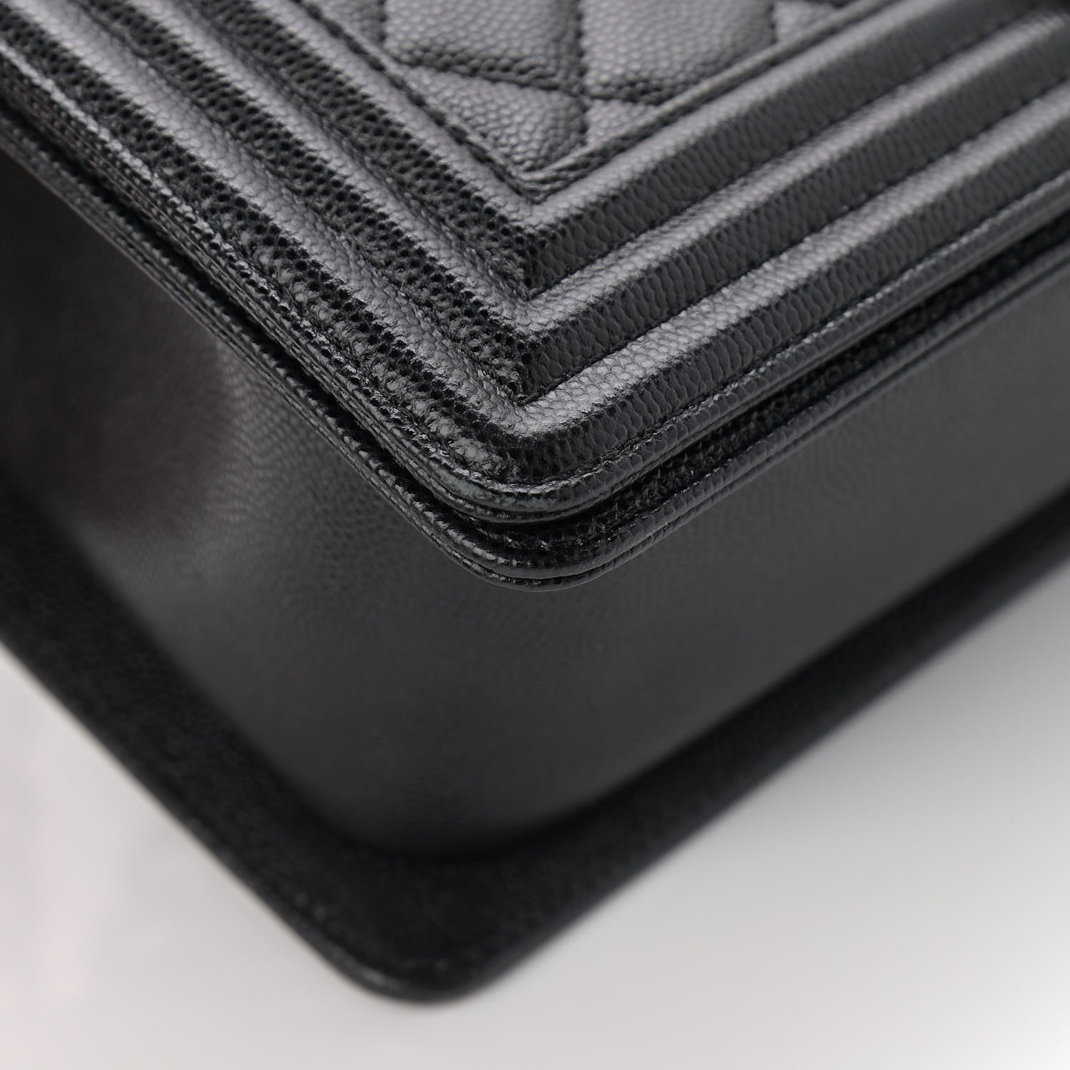 Chanel Caviar Quilted Medium Boy Flap Black 9 of 12