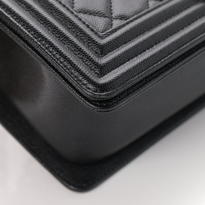 Chanel Caviar Quilted Medium Boy Flap Black 9 of 12