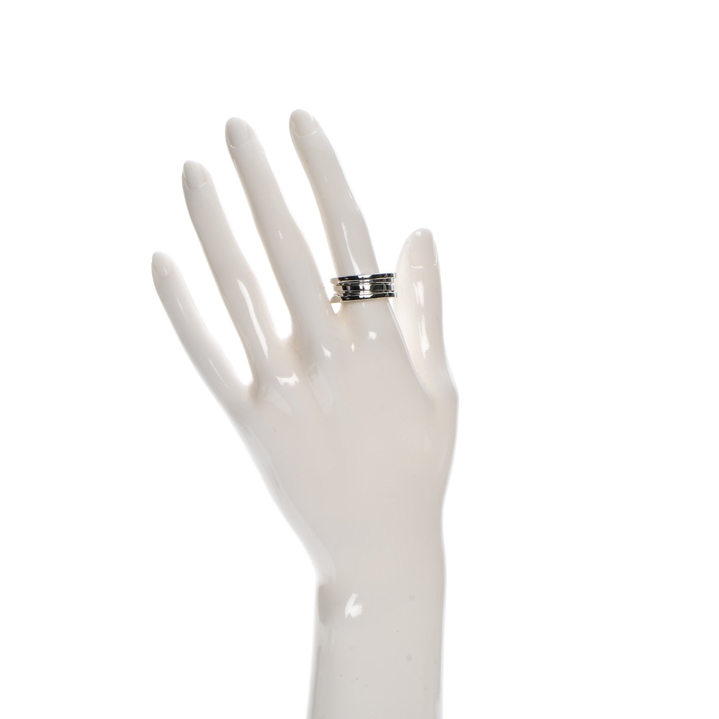18K White Gold B.Zero1 3 Band Ring 56 7.5