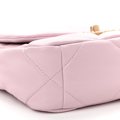 Chanel Lambskin Quilted Medium Chanel 19 Flap Light Pink 9 of 10