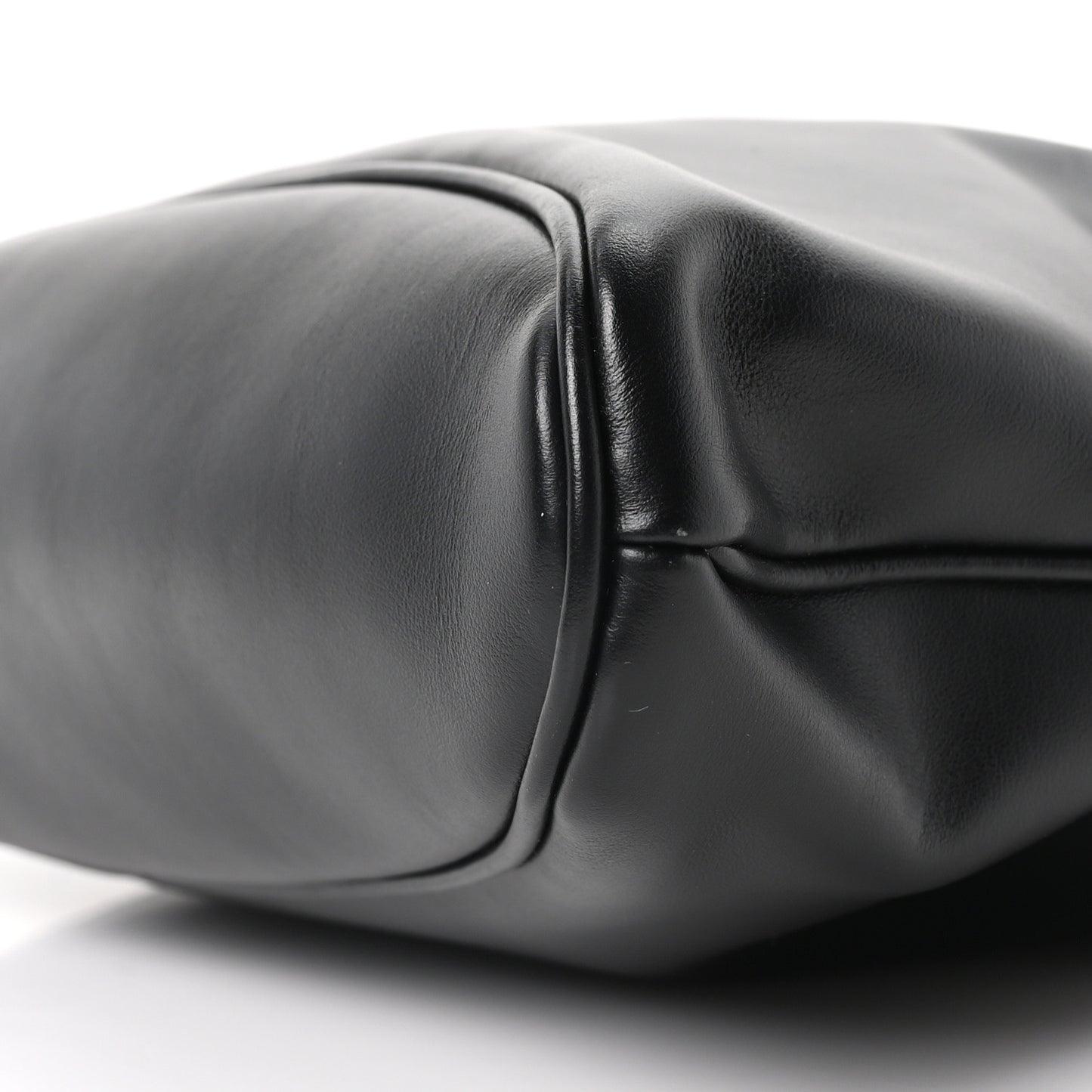 Soft Calf Carey Medium Bucket Bag Black