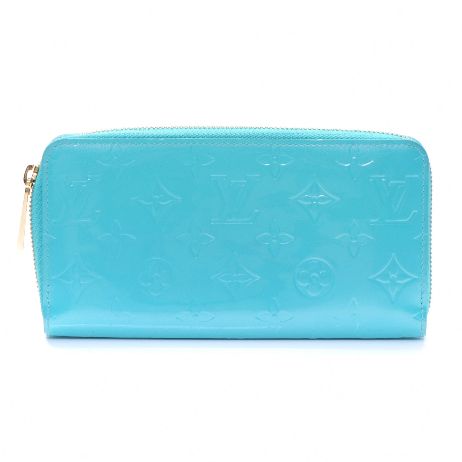 Louis Vuitton Vernis Zippy Wallet Blue Lagon 1 of 8