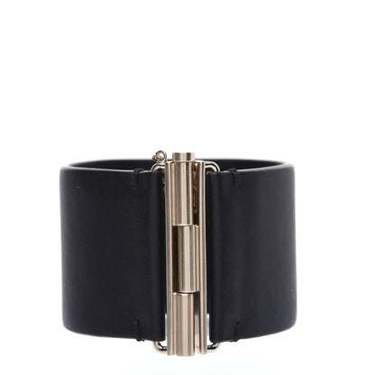 Chanel Calfskin CC Wide Cuff Black 3 of 7