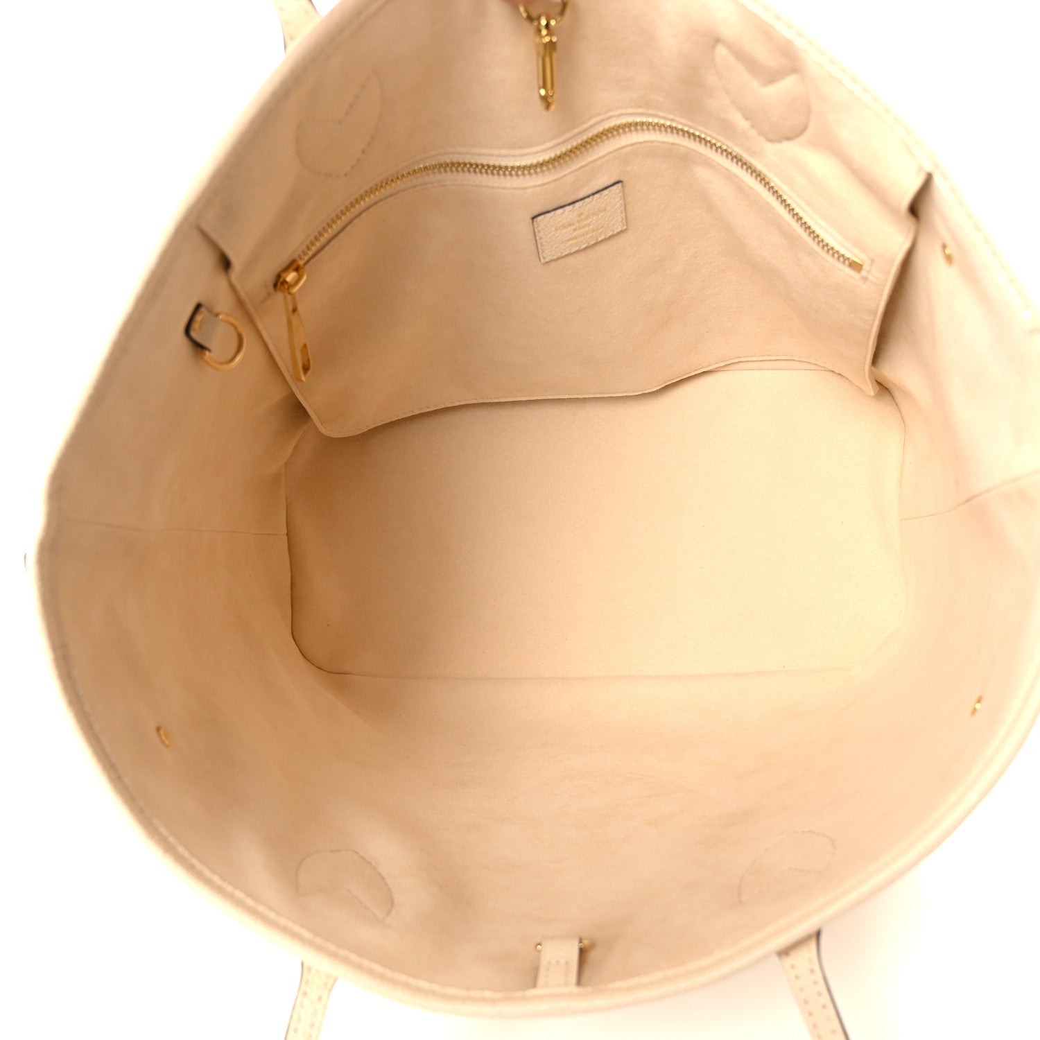 Louis Vuitton Empreinte Monogram Giant Neverfull MM Cream 6 of 12