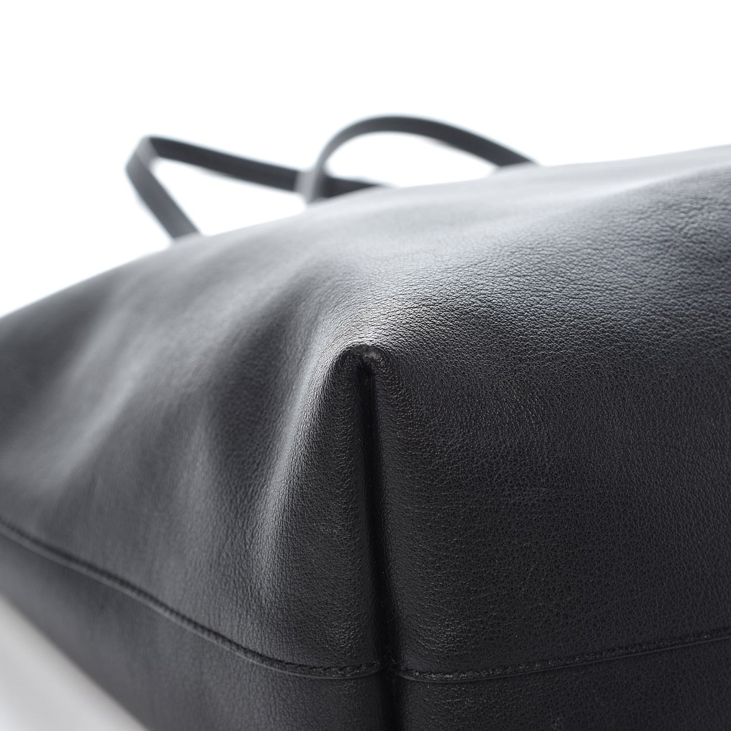 Calfskin Large Shopping Tote Black