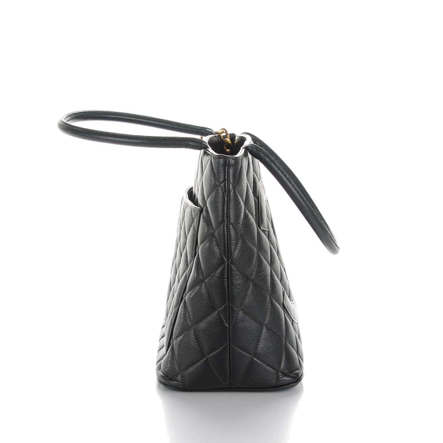 Chanel Caviar Quilted Medallion Tote Black 9 of 9