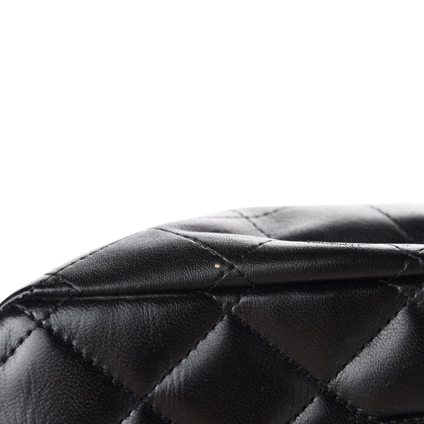 Lambskin Quilted Maxi Double Flap Black